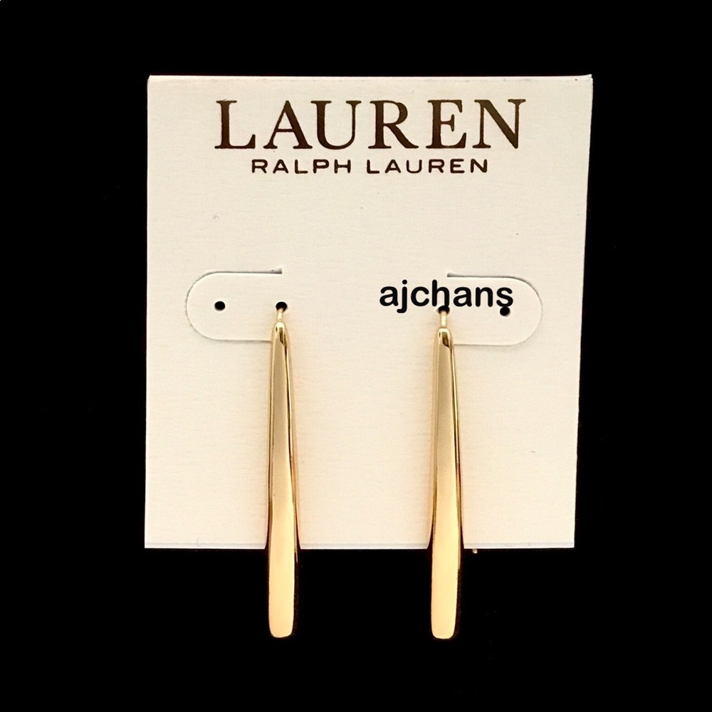 Lauren Ralph Lauren Gold Tone Threader Earrings